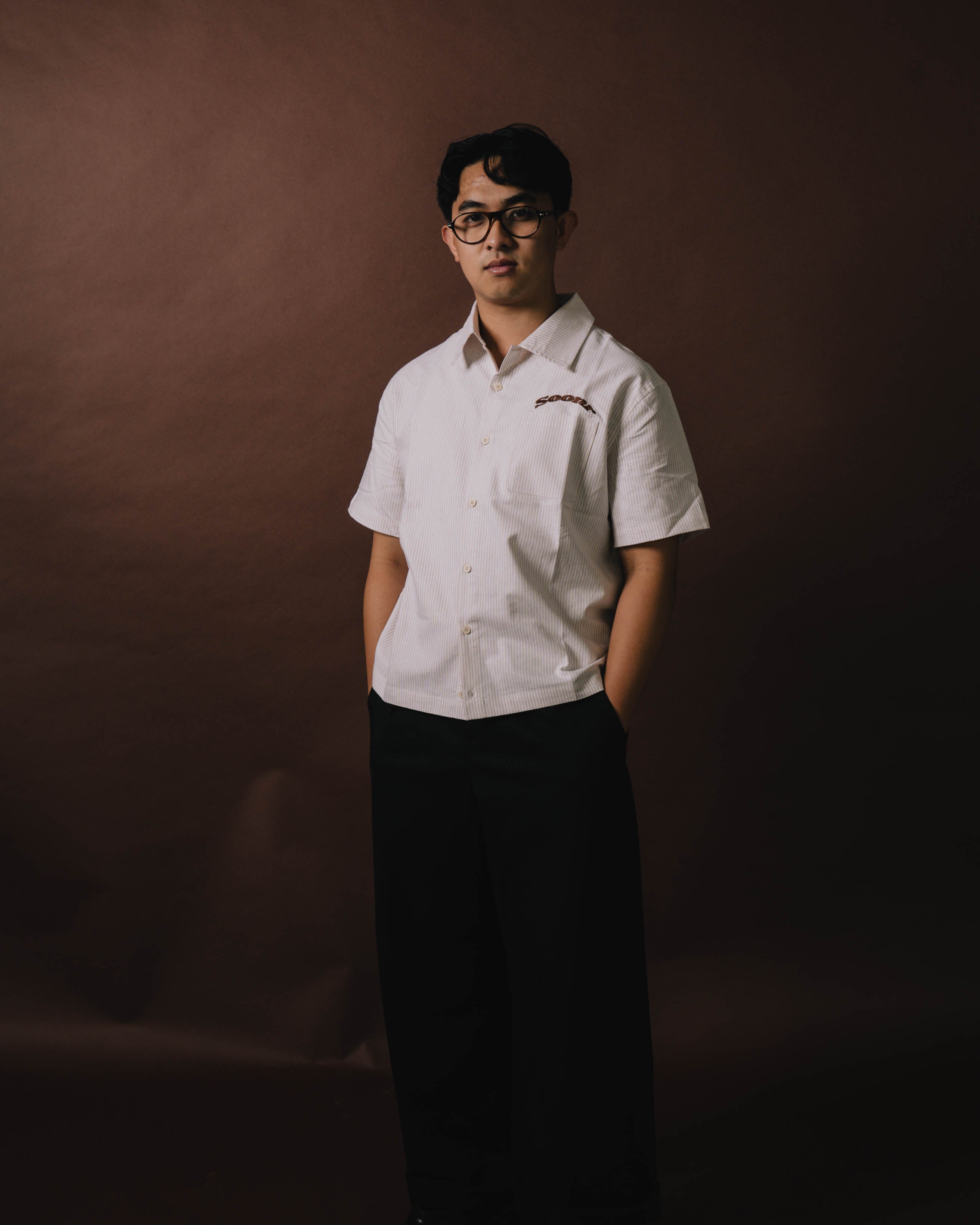 Soonr Pinstripe Shirt - Beige